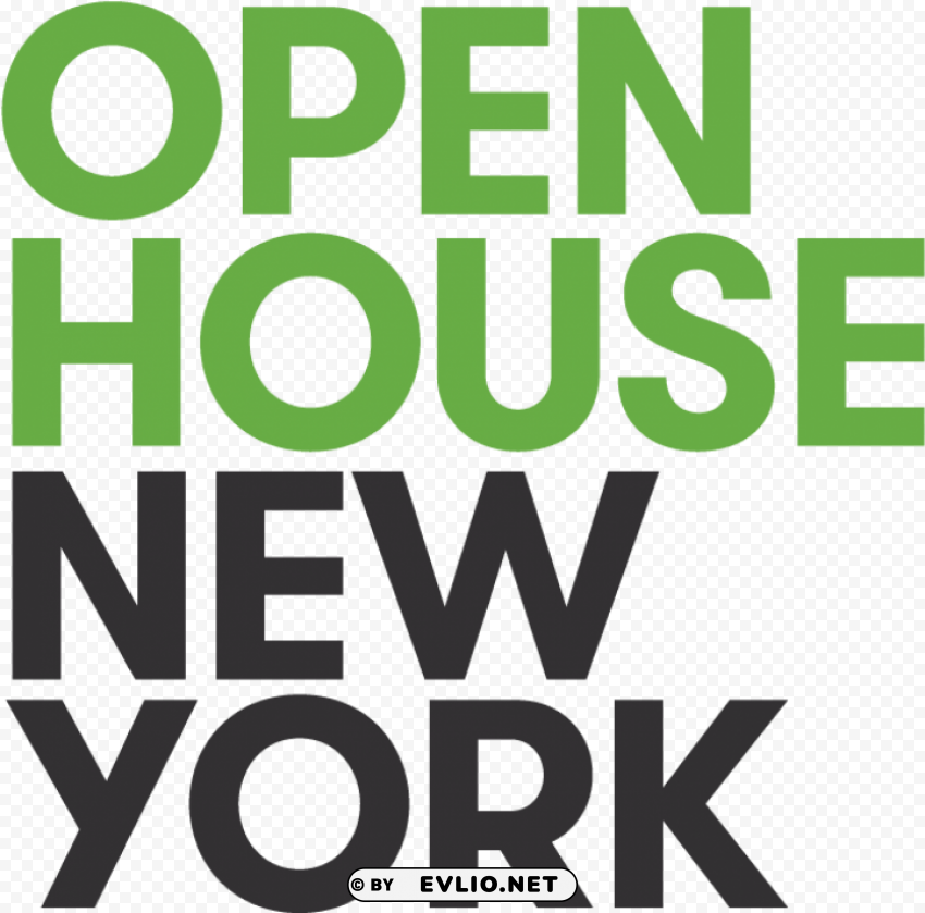 open house new york logo ClearCut Background Isolated PNG Design