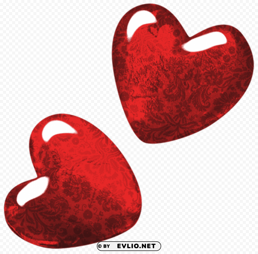 red art heartspicture Isolated Object on Clear Background PNG