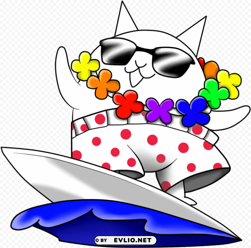surfer cat the battle cats game PNG images with no background assortment