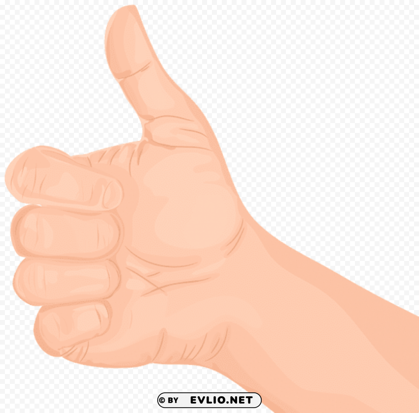 thumbs up hand gesture PNG transparent designs for projects