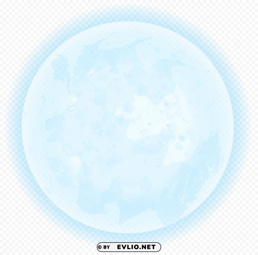 blue moon Isolated Subject with Transparent PNG clipart png photo - 04890d49