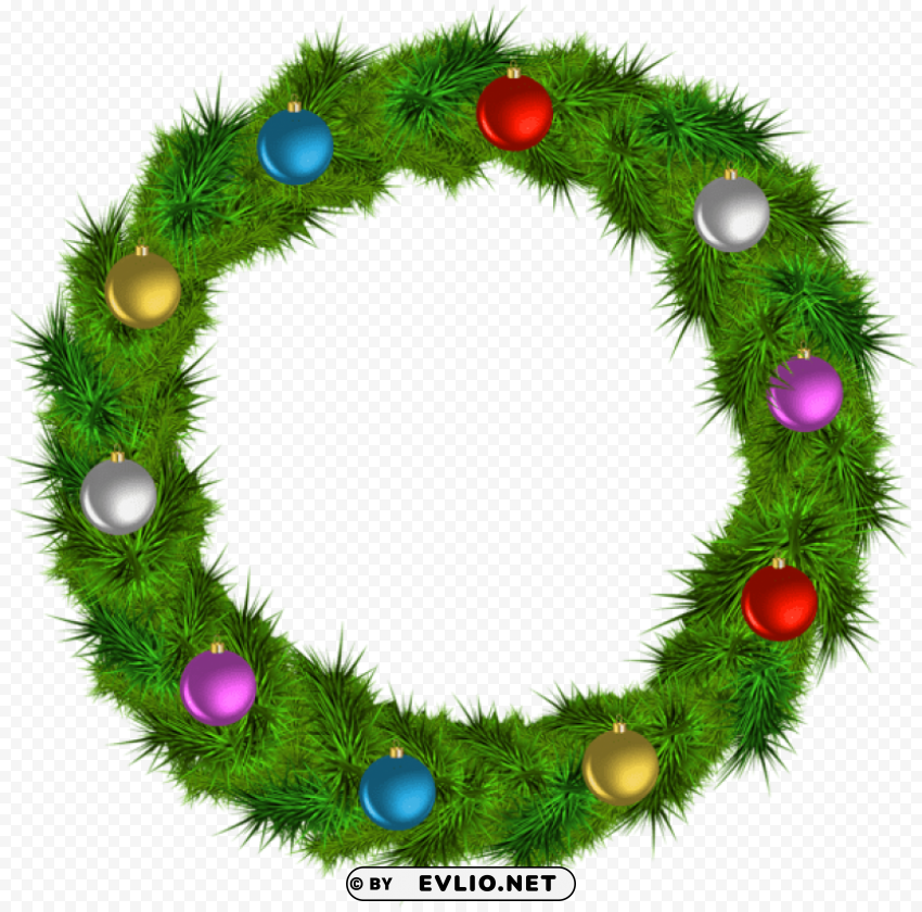 Christmas Wreath Transparent Background PNG Artworks