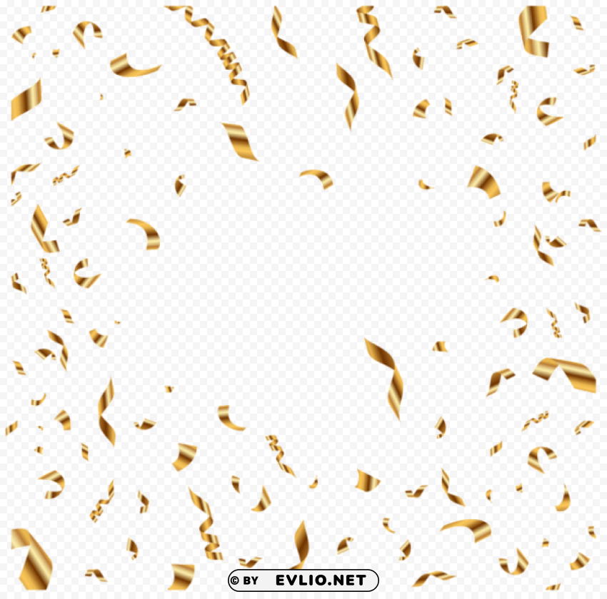 confetti gold PNG transparent vectors