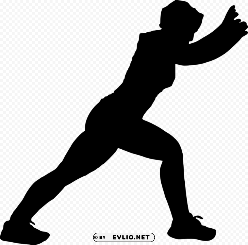 fitness silhouette PNG files with no background free