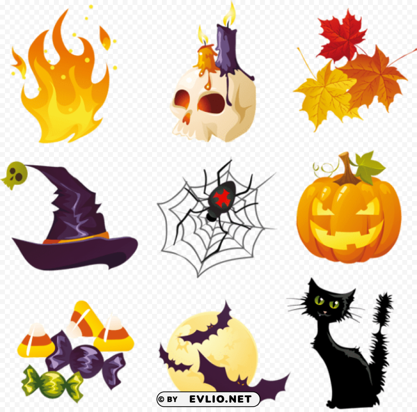 halloween pictures collection PNG photo with transparency png images background -  image ID is d2d77c86