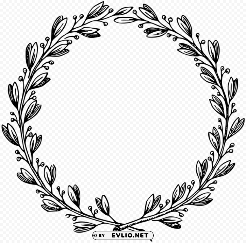 leaf frame PNG with transparent bg