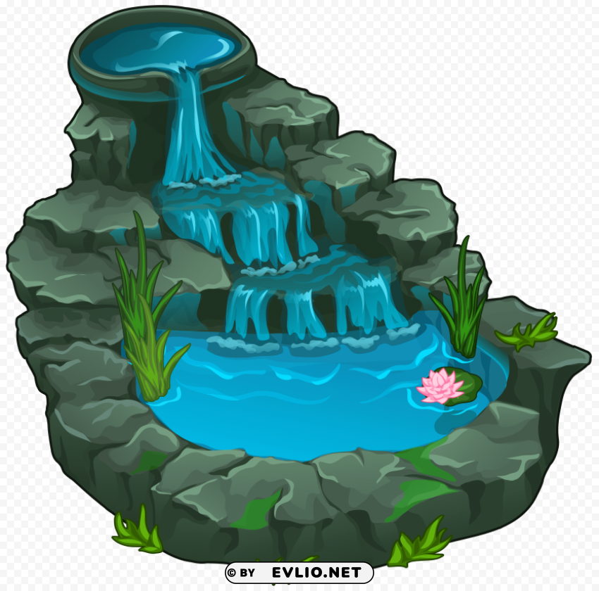 waterfall PNG for free purposes