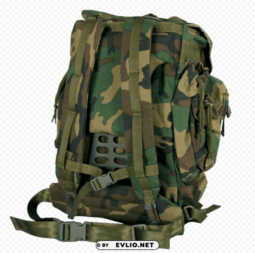 Army Backpack Tactical PNG Image With Clear Isolation