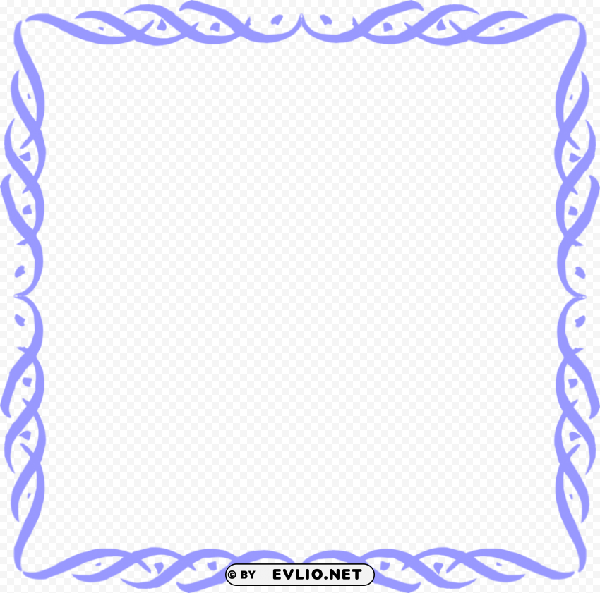 Blue Border Frame PNG Images Transparent Pack