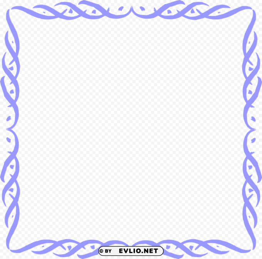 blue border frame PNG images with alpha transparency layer