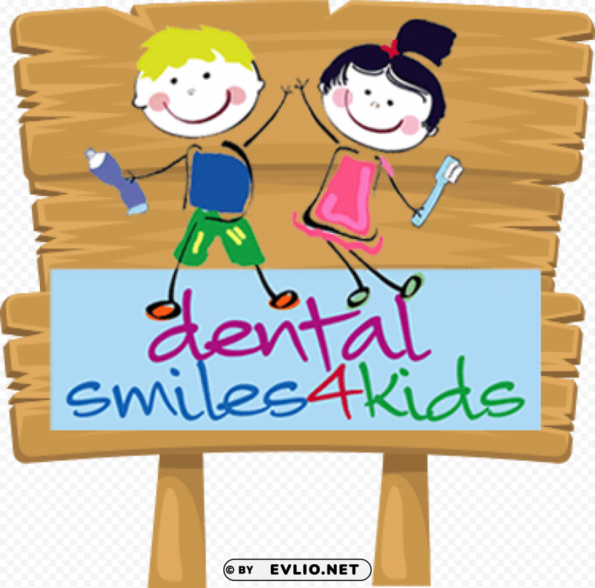 dental smiles 4 kids PNG files with clear backdrop collection
