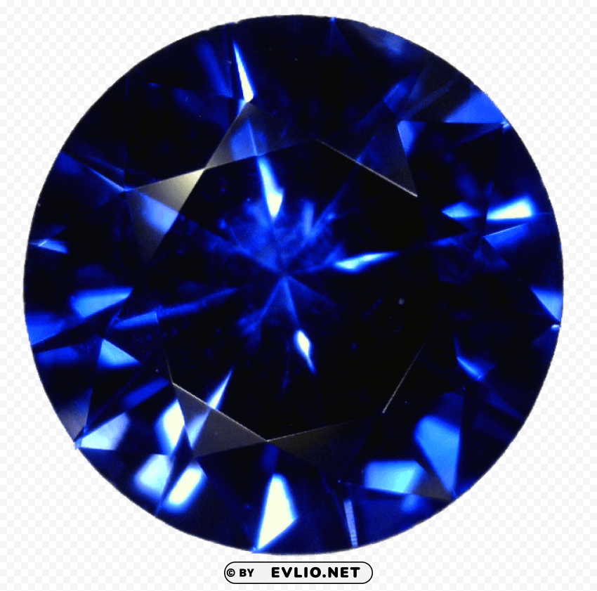 sapphire gem stone Isolated Artwork on Transparent PNG