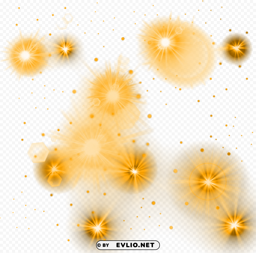 Yellow Glowing Lights High-resolution Transparent PNG Images Variety