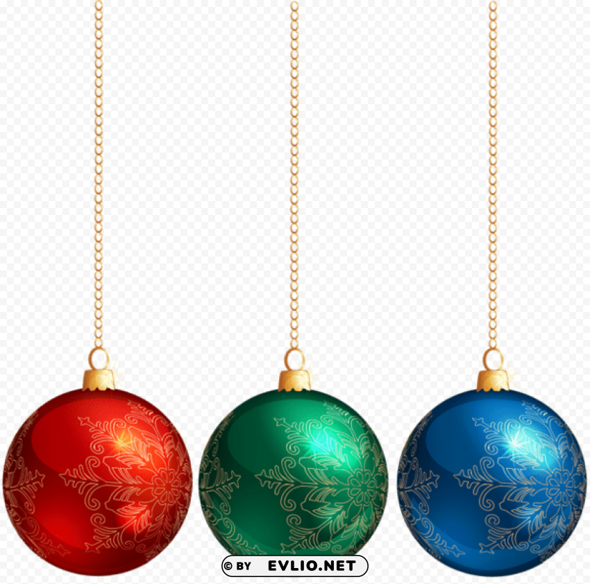 christmas hanging ornaments HighQuality Transparent PNG Element