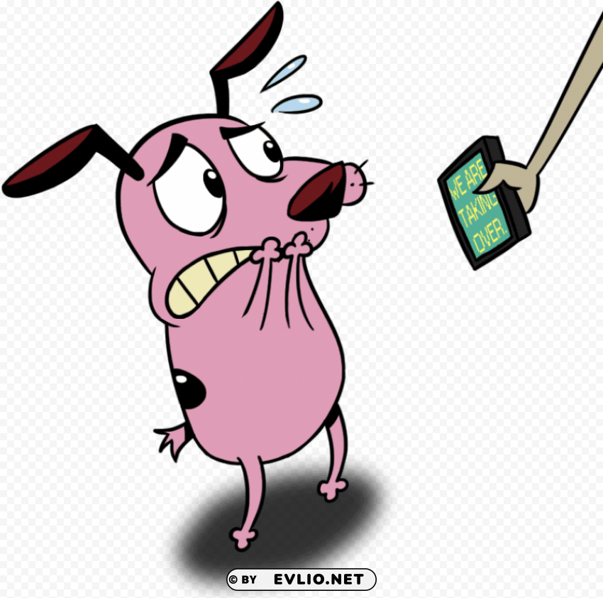 courage the cowardly dog PNG graphics with alpha transparency bundle