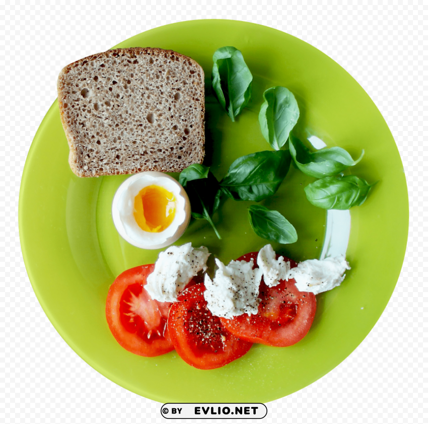 food plate top view Isolated Item on HighResolution Transparent PNG