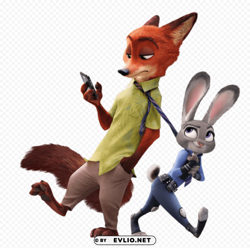 judy hopps and nick-wilde zootopia PNG images with no fees