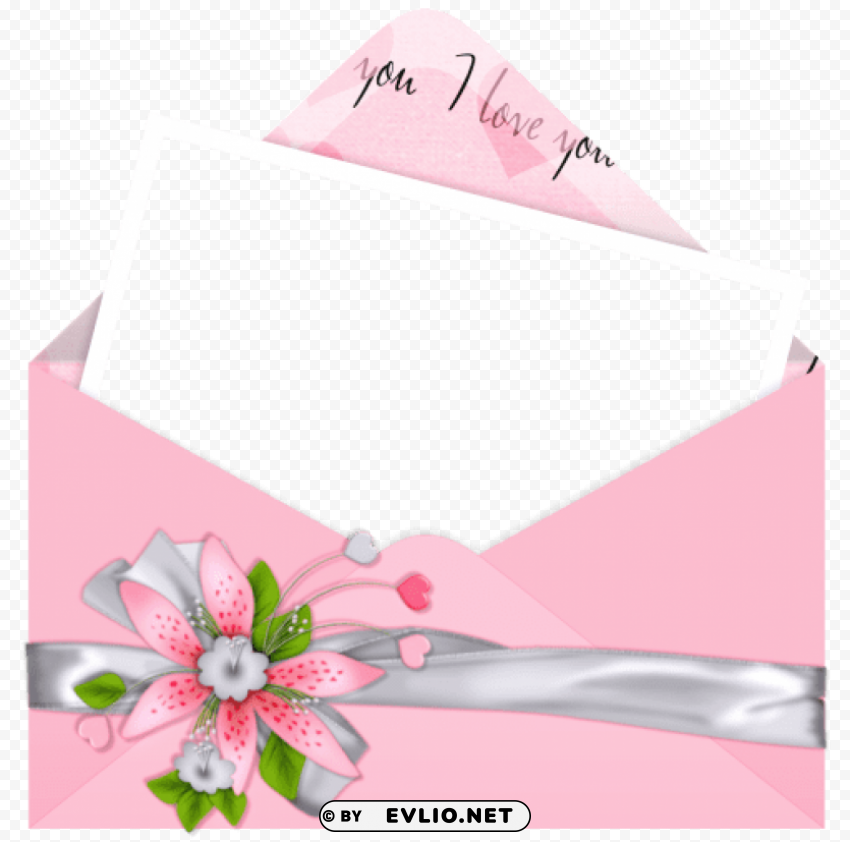 Pink Letter I Love You PNG Images Without BG