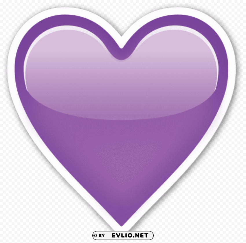 purple heart emoji ios Transparent PNG images pack