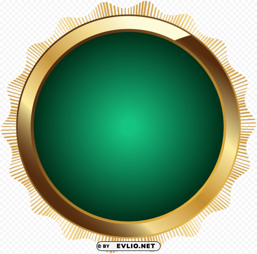 seal badge green Transparent PNG graphics complete collection