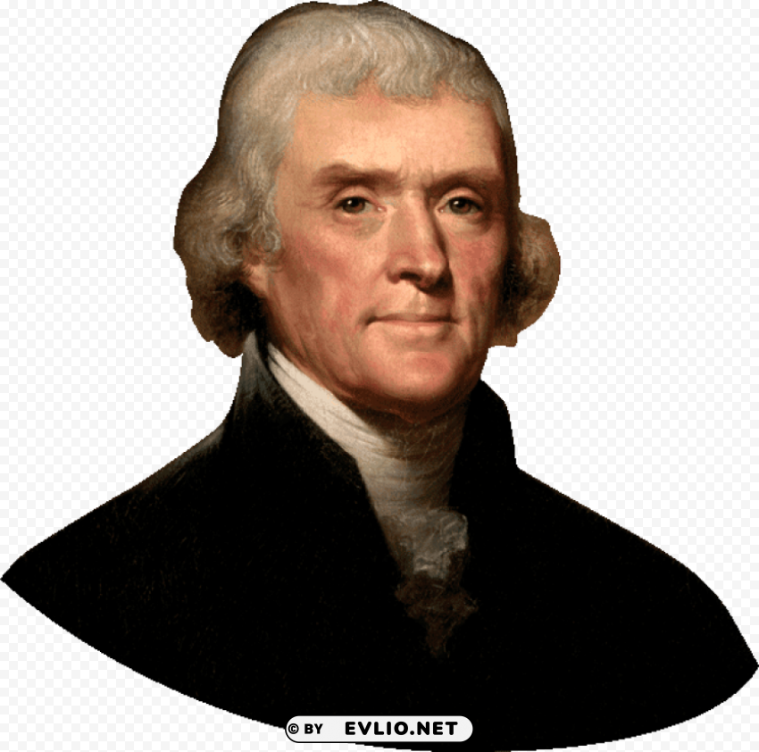 thomas jefferson PNG with cutout background
