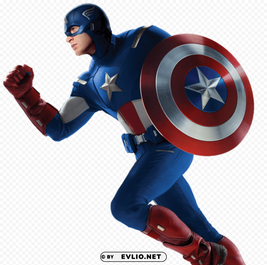 rogers the avengers Isolated Character on Transparent PNG clipart png photo - a35f3b6f
