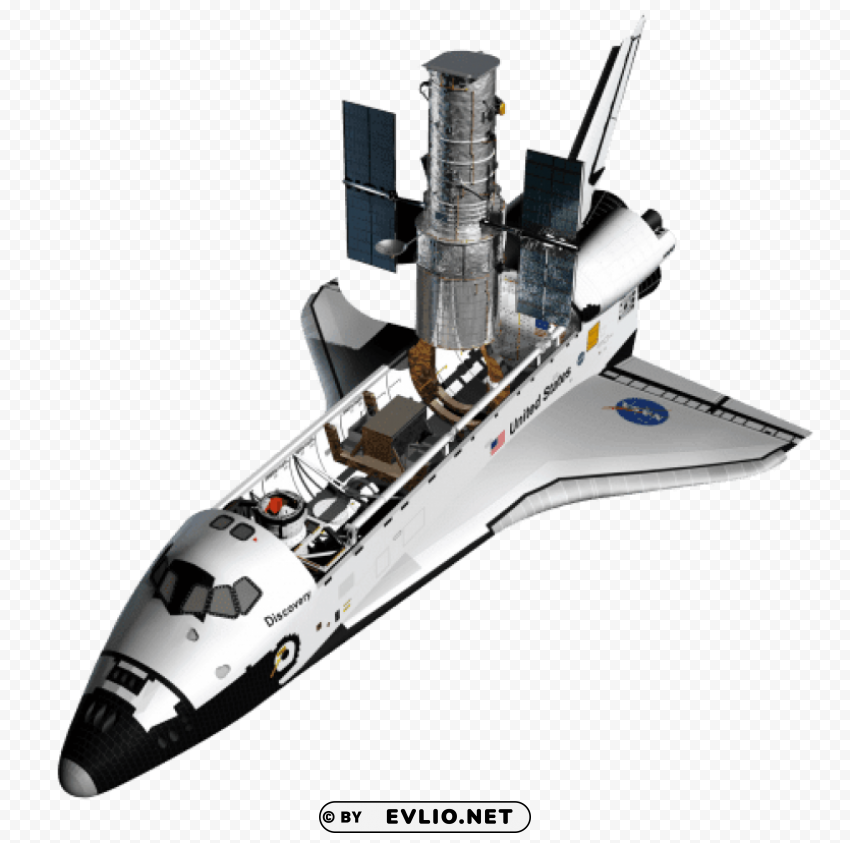 shuttle in space PNG clipart with transparency