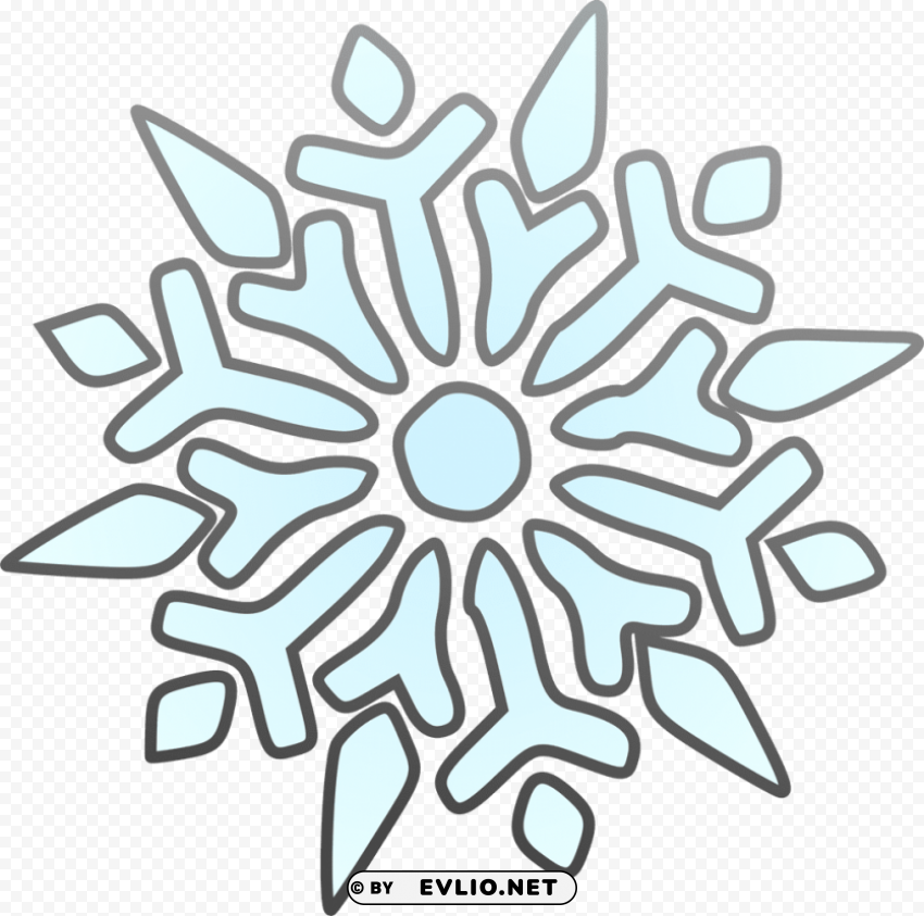 snowflake PNG transparent graphics bundle