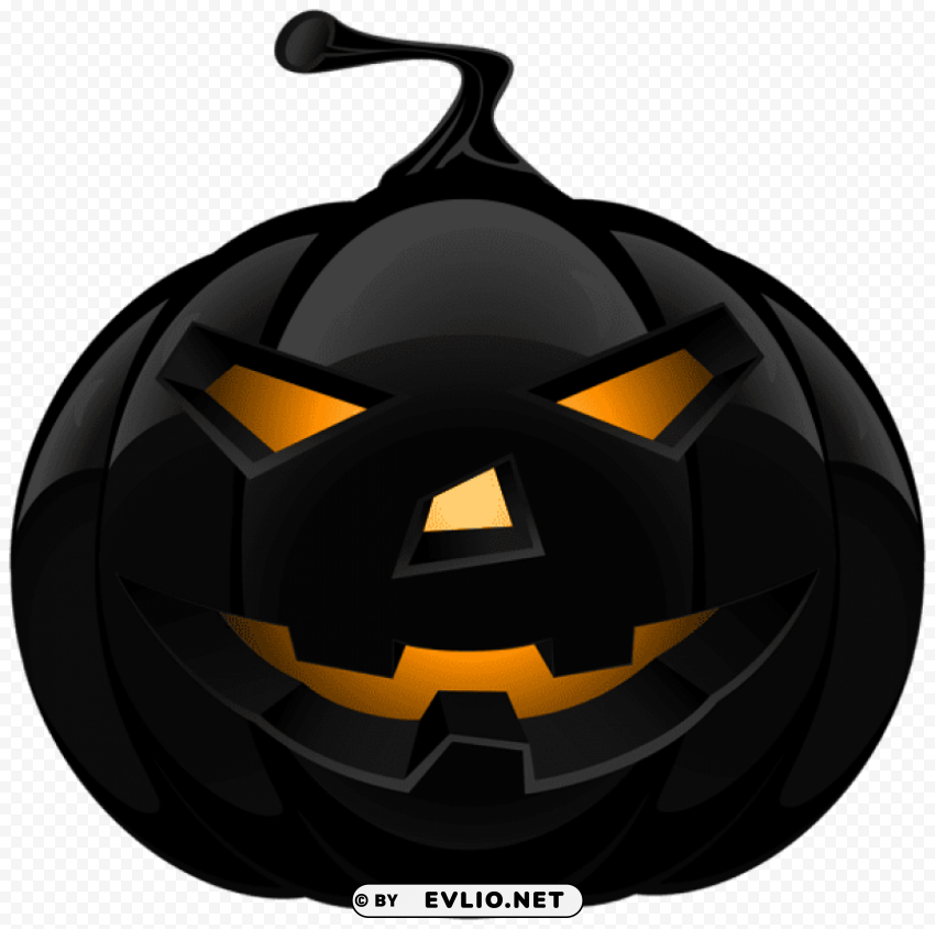 black pumpkin lantern PNG images with transparent elements