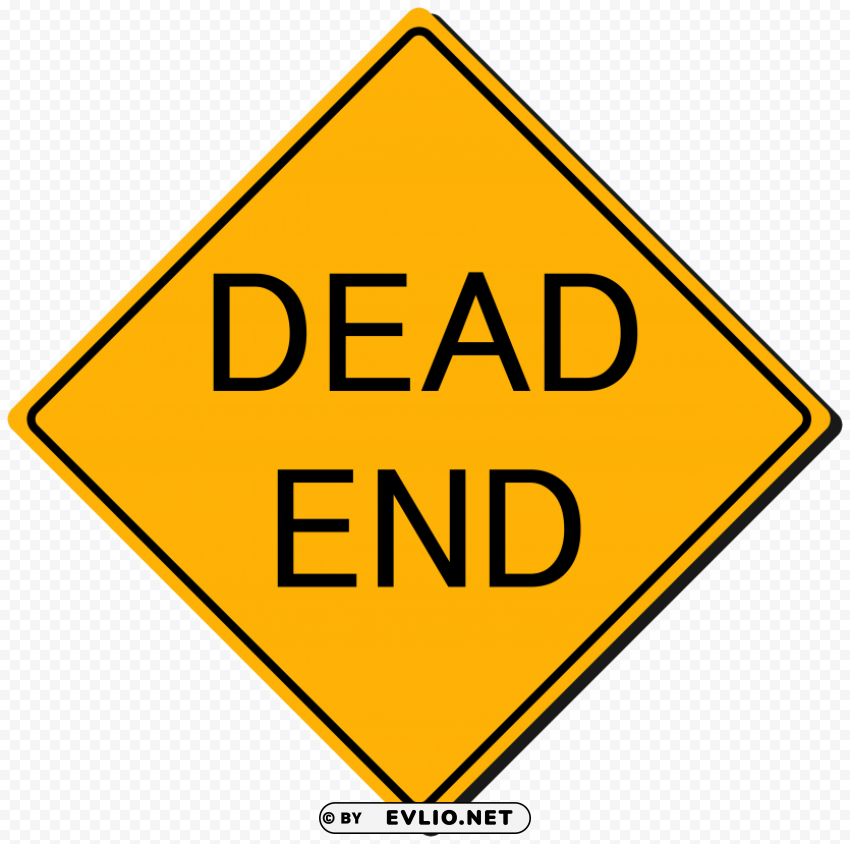 dead end sign Transparent PNG picture