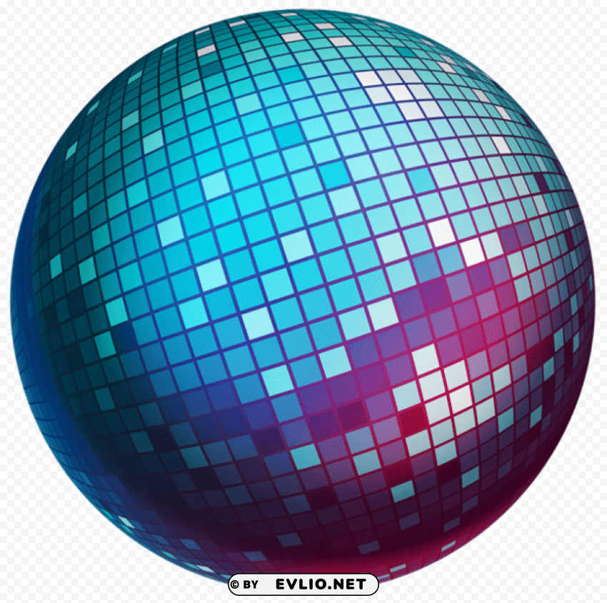 disco ball Transparent PNG Isolated Graphic Element