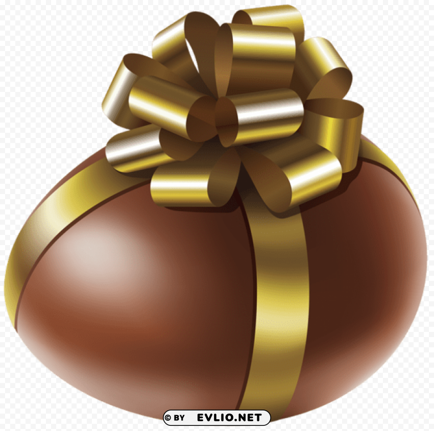 easter chocolate egg with gold bow transparent Free PNG images with clear backdrop