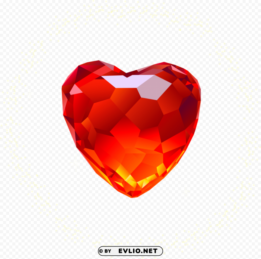 Transparent Background PNG of red heart diamond PNG Image Isolated with Clear Transparency - Image ID 98e79700