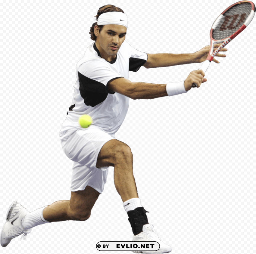 tennis player man ClearCut Background PNG Isolation