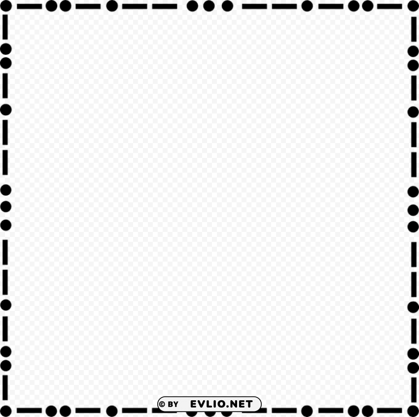 border free stock photo illustration of a blank dot and dash rwlbkv Clear Background PNG Isolated Element Detail
