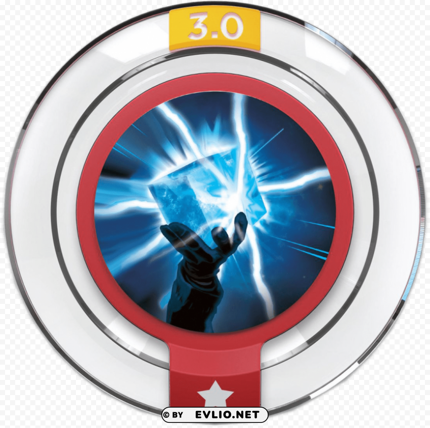 disney infinity 30 edition zootopia power disc pack Isolated Item on Clear Background PNG