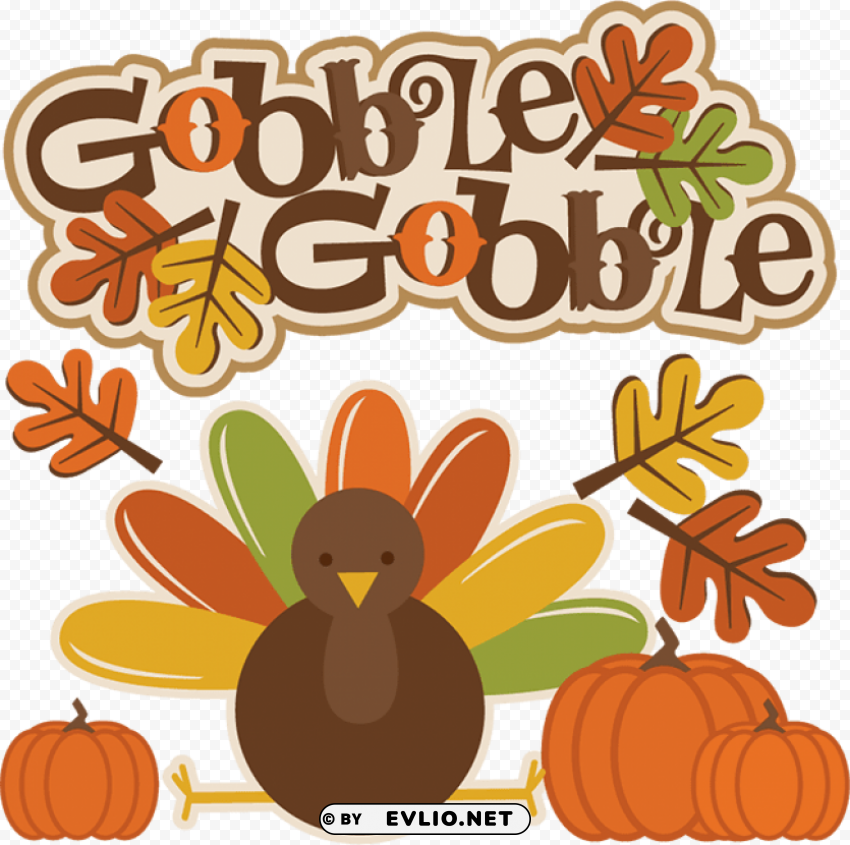 drawing of cute thanksgiving ClearCut Background PNG Isolation