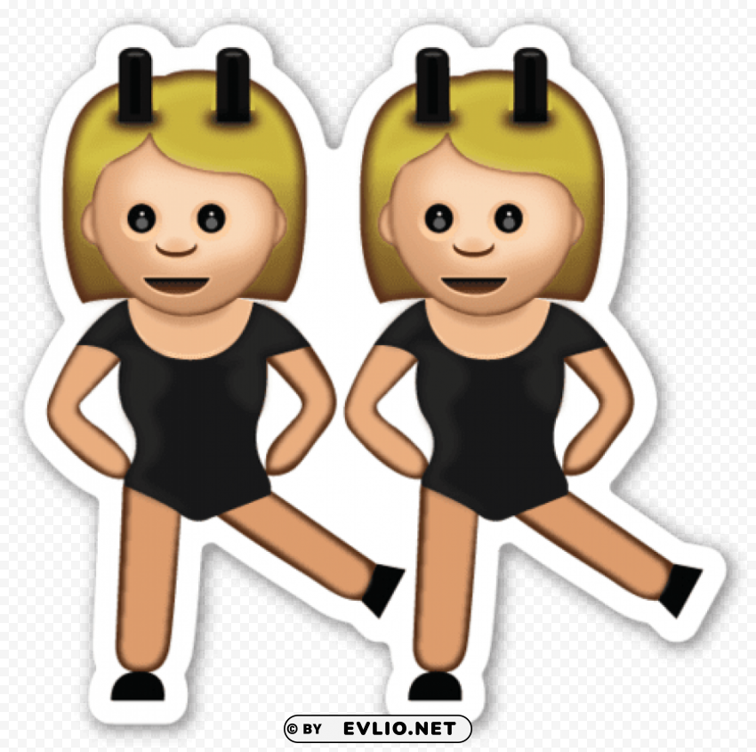 emoji twins PNG images alpha transparency