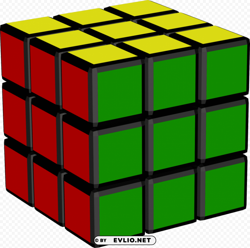 rubik's cube PNG Graphic with Transparency Isolation