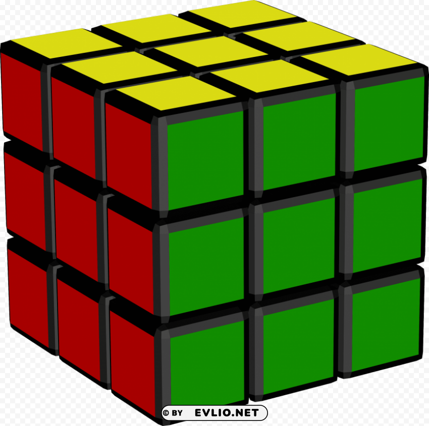 Rubiks Cube PNG Graphic With Transparency Isolation