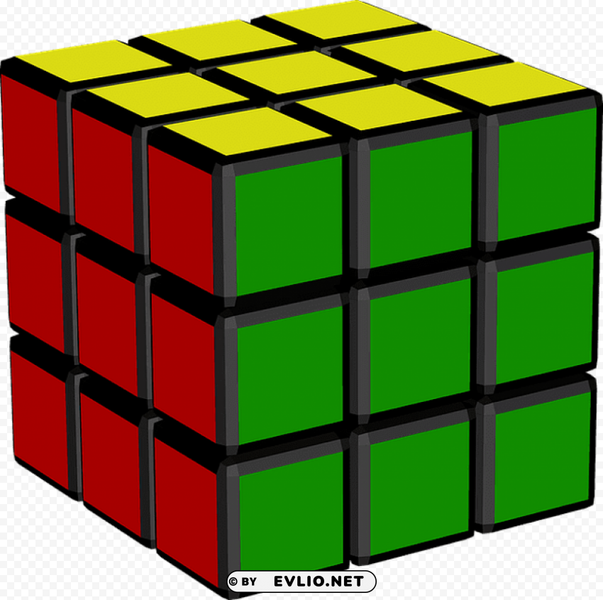 rubik's cube PNG Image Isolated on Transparent Backdrop