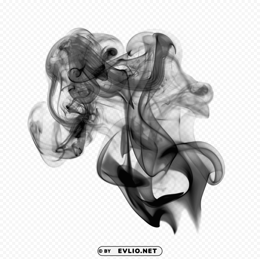 black smoke Clear Background PNG Isolated Subject clipart png photo - 152425e2