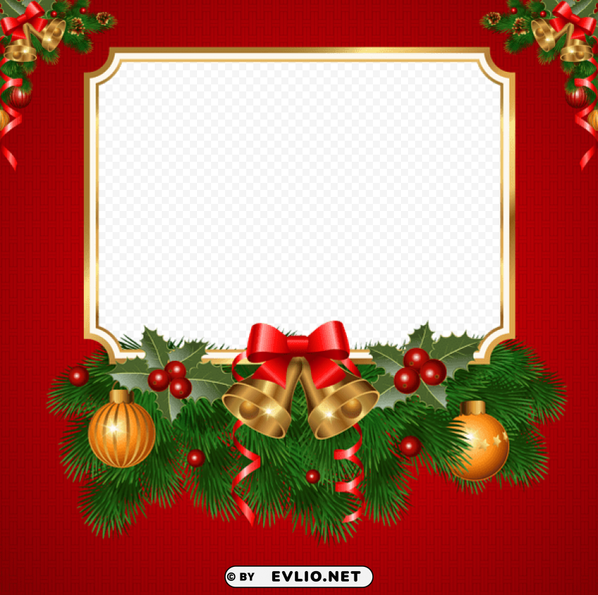 christmas transparent red frame PNG images with high transparency background best stock photos - Image ID 28c83c37