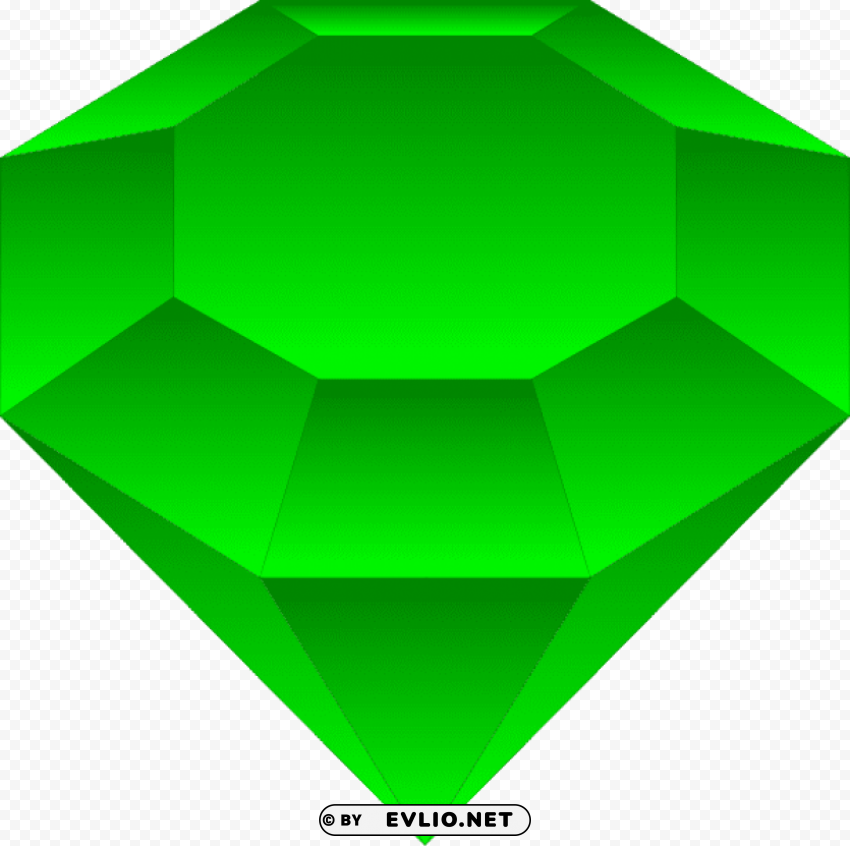 emerald stone Transparent PNG Isolated Item with Detail