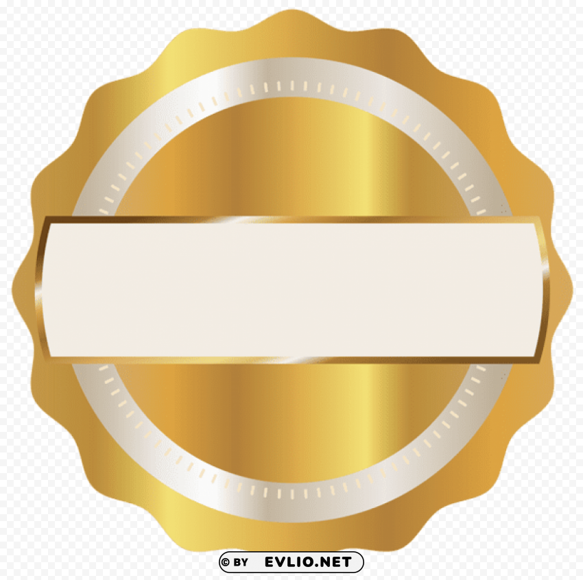 gold seal badge Isolated Artwork on HighQuality Transparent PNG