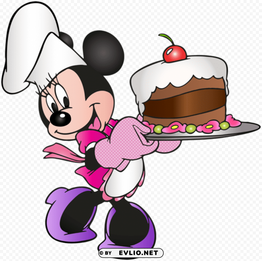 mini mouse with cakes free HighQuality Transparent PNG Isolated Graphic Design