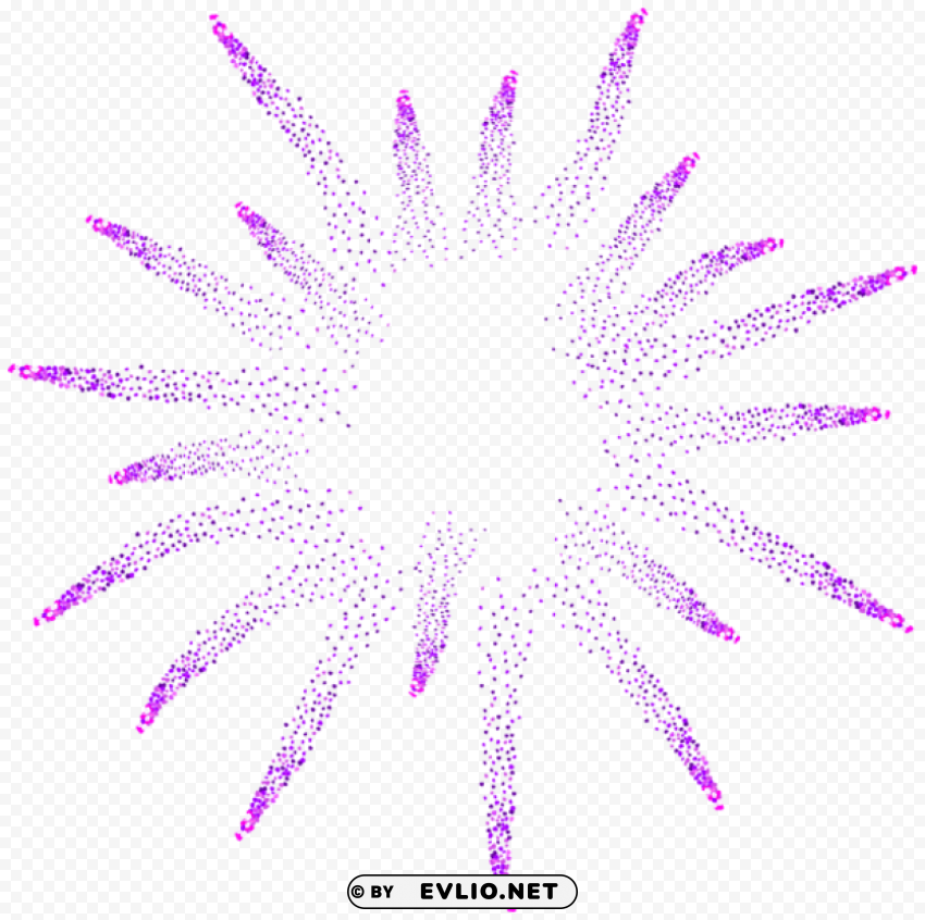 purple fireworks Isolated Object on HighQuality Transparent PNG