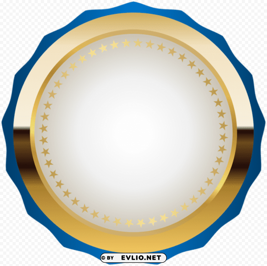 seal badge blue gold PNG files with clear background collection