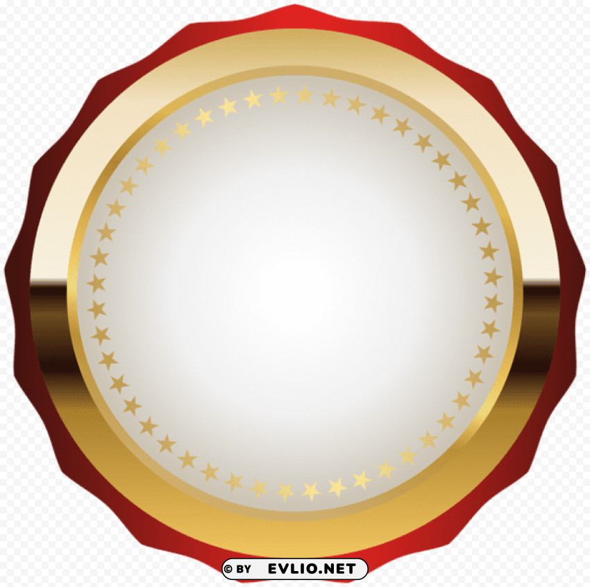 seal badge red gold PNG files with alpha channel assortment