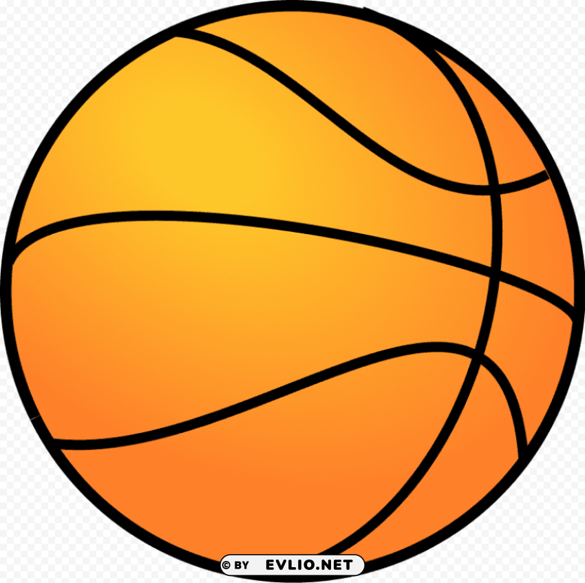 Basketball Clear Background Isolated PNG Illustration